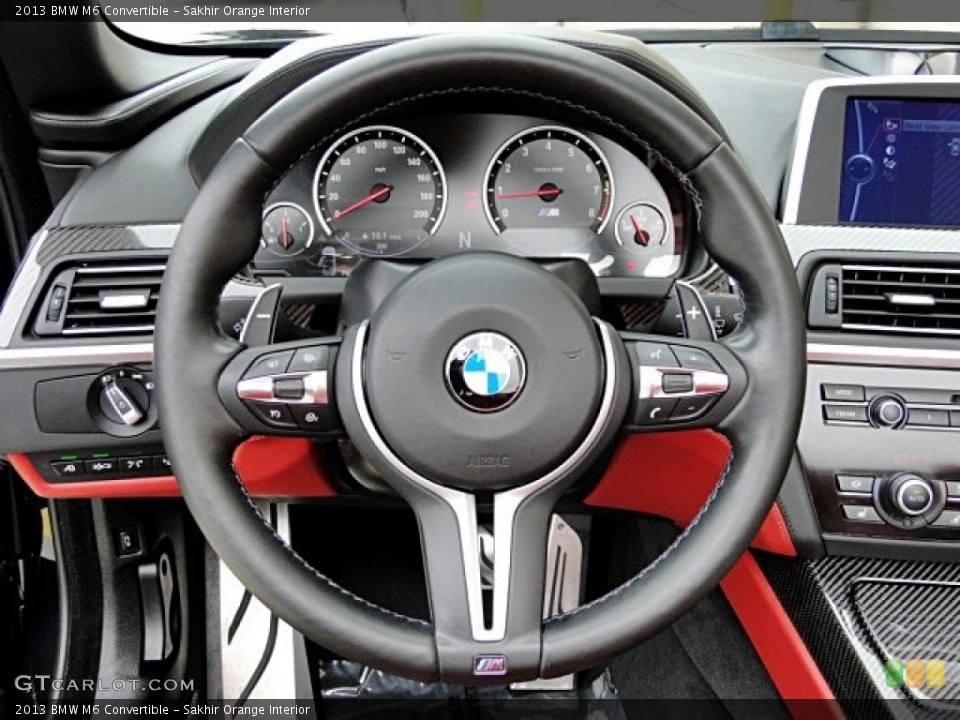 Sakhir Orange Interior Steering Wheel for the 2013 BMW M6 Convertible #98170608