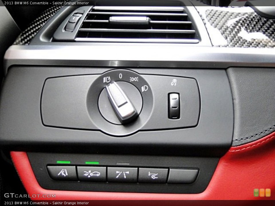Sakhir Orange Interior Controls for the 2013 BMW M6 Convertible #98171895