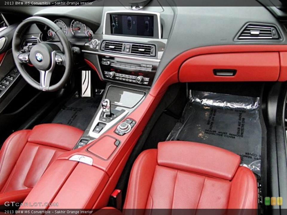 Sakhir Orange Interior Dashboard for the 2013 BMW M6 Convertible #98172015