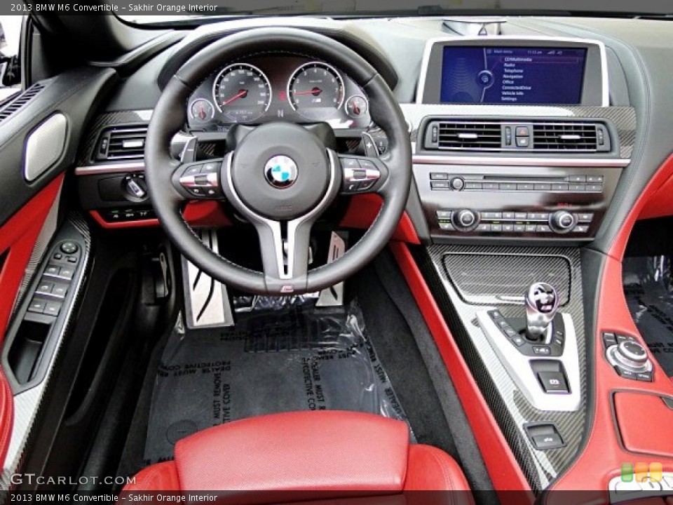 Sakhir Orange Interior Dashboard for the 2013 BMW M6 Convertible #98172225