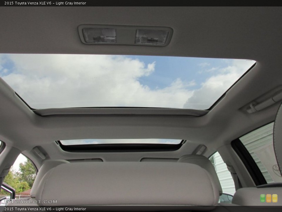 Light Gray Interior Sunroof for the 2015 Toyota Venza XLE V6 #98176778