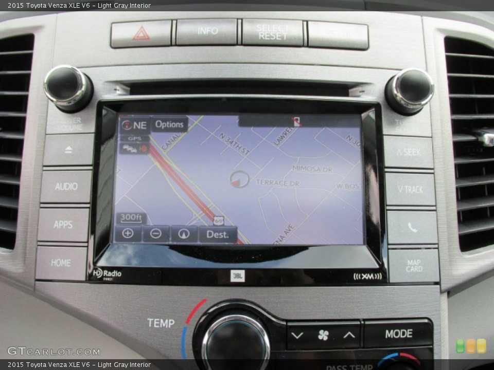 Light Gray Interior Navigation for the 2015 Toyota Venza XLE V6 #98177493