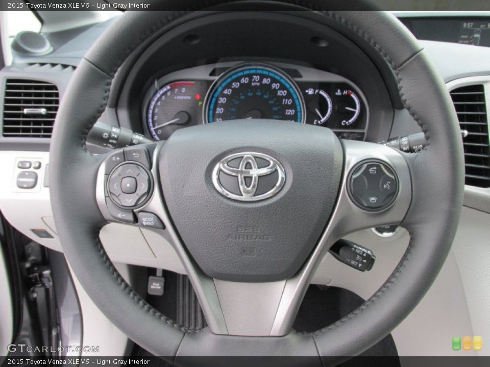 Light Gray Interior Steering Wheel for the 2015 Toyota Venza XLE V6 #98177571