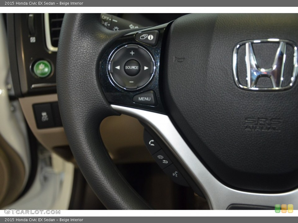 Beige Interior Controls for the 2015 Honda Civic EX Sedan #98184768