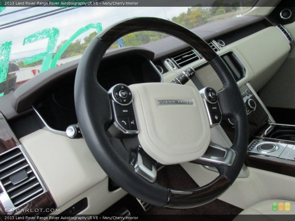 Ivory/Cherry Interior Steering Wheel for the 2013 Land Rover Range Rover Autobiography LR V8 #98184924