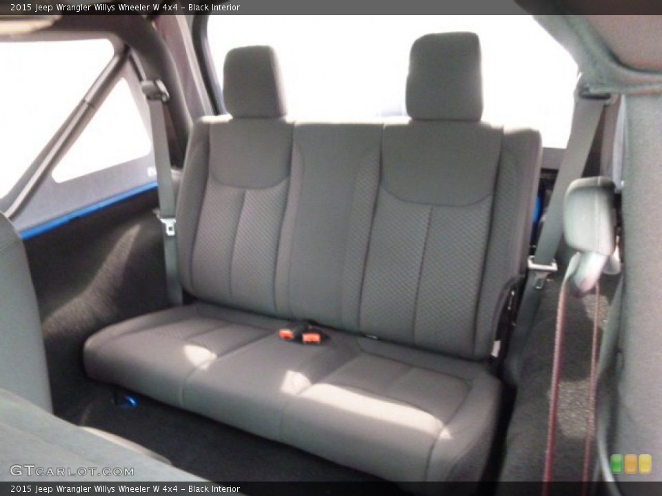Black Interior Rear Seat for the 2015 Jeep Wrangler Willys Wheeler W 4x4 #98185275