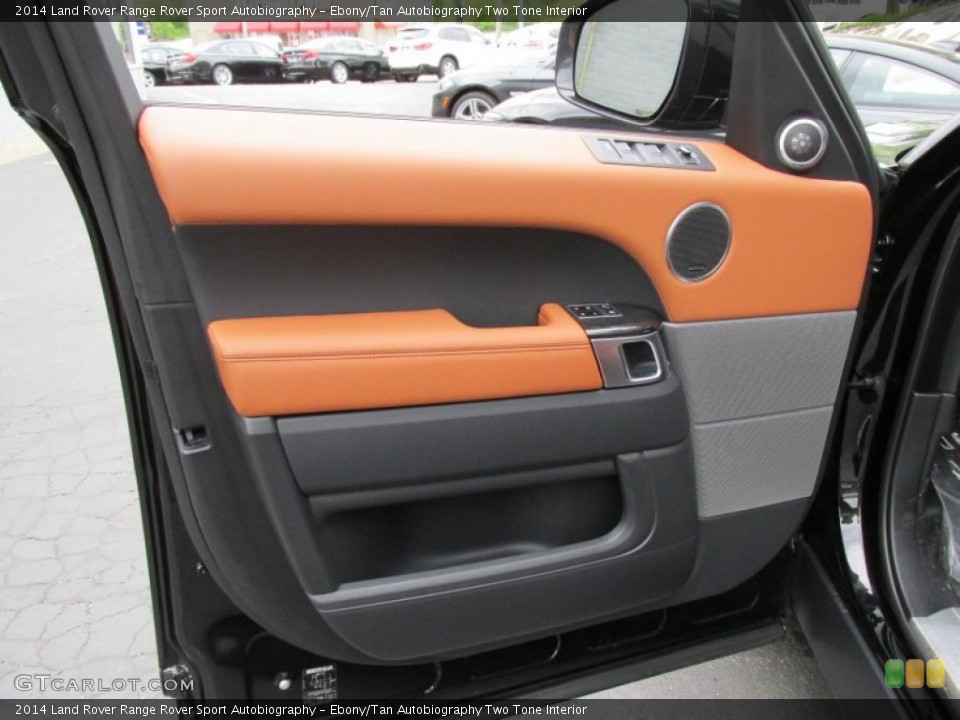 Ebony/Tan Autobiography Two Tone Interior Door Panel for the 2014 Land Rover Range Rover Sport Autobiography #98187261