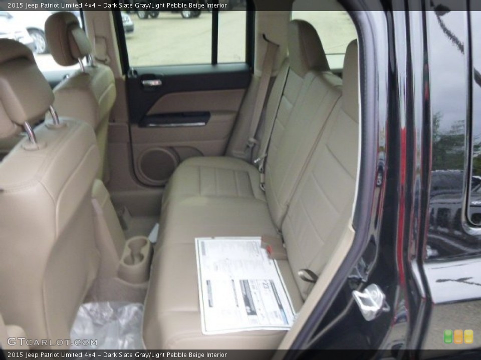 Dark Slate Gray/Light Pebble Beige Interior Rear Seat for the 2015 Jeep Patriot Limited 4x4 #98187459