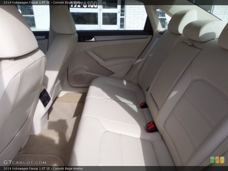 Cornsilk Beige Interior Rear Seat for the 2014 Volkswagen Passat 1.8T SE #98188890