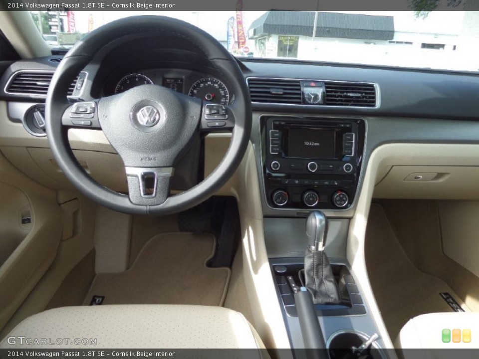 Cornsilk Beige Interior Photo for the 2014 Volkswagen Passat 1.8T SE #98188962