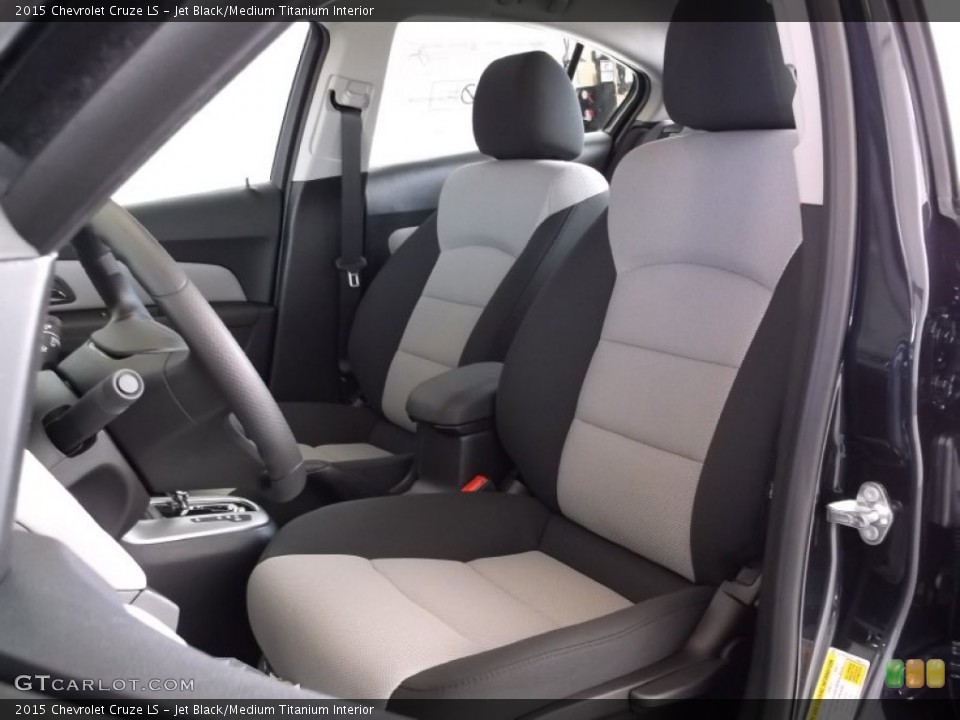 Jet Black/Medium Titanium Interior Front Seat for the 2015 Chevrolet Cruze LS #98190807