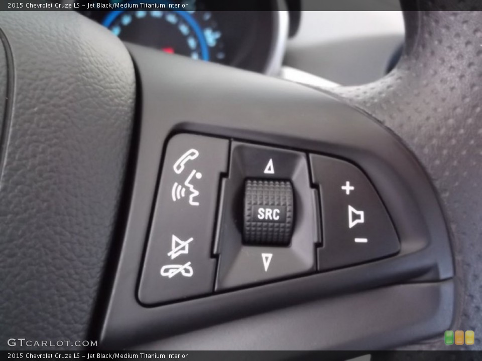 Jet Black/Medium Titanium Interior Controls for the 2015 Chevrolet Cruze LS #98190927