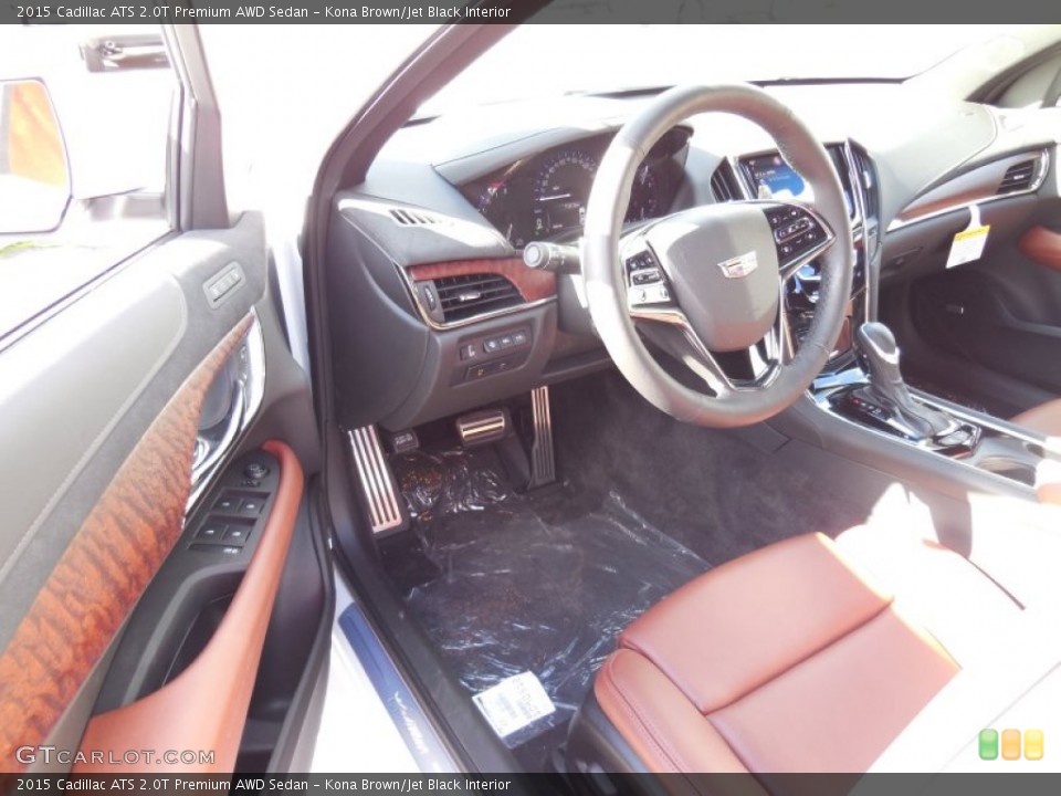 Kona Brown/Jet Black Interior Prime Interior for the 2015 Cadillac ATS 2.0T Premium AWD Sedan #98196297