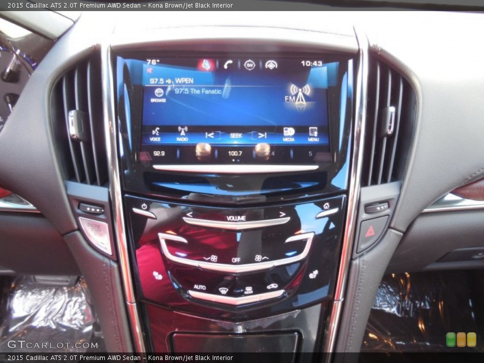 Kona Brown/Jet Black Interior Controls for the 2015 Cadillac ATS 2.0T Premium AWD Sedan #98196426