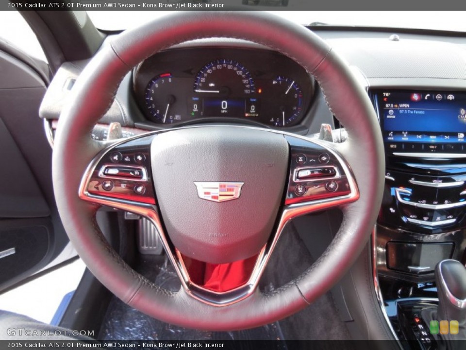 Kona Brown Jet Black Interior Steering Wheel For The 2015