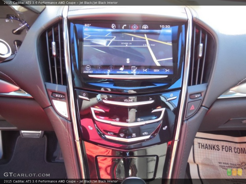 Jet Black/Jet Black Interior Controls for the 2015 Cadillac ATS 3.6 Performance AWD Coupe #98196774