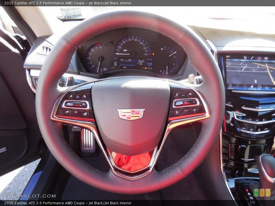 Jet Black/Jet Black Interior Steering Wheel for the 2015 Cadillac ATS 3.6 Performance AWD Coupe #98196804