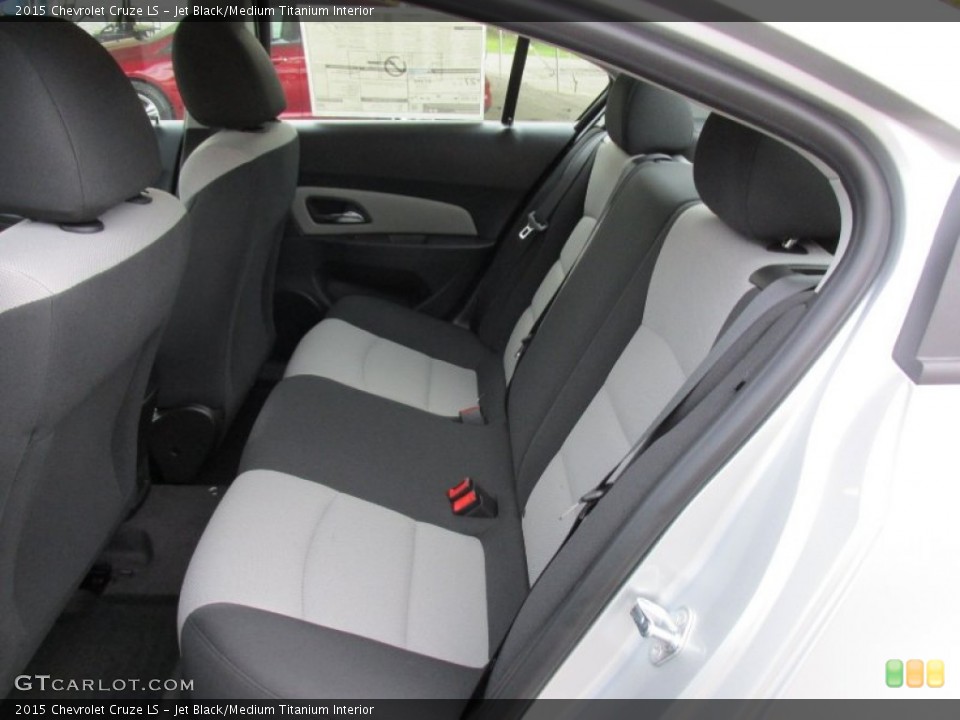 Jet Black/Medium Titanium Interior Rear Seat for the 2015 Chevrolet Cruze LS #98201202