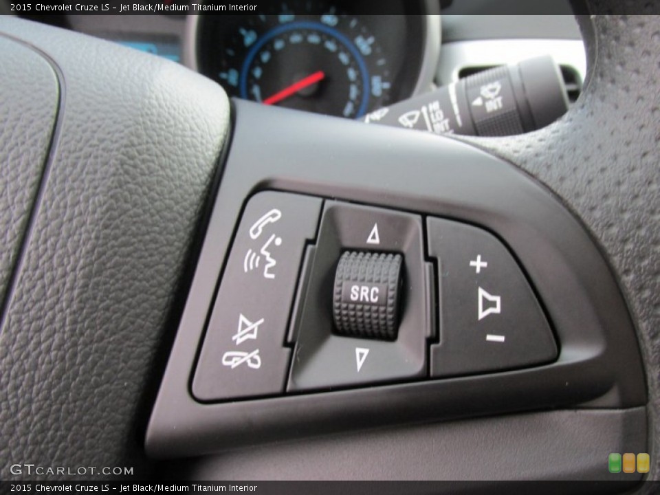 Jet Black/Medium Titanium Interior Controls for the 2015 Chevrolet Cruze LS #98201327