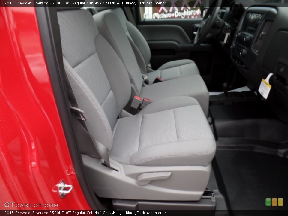 Jet Black/Dark Ash Interior Front Seat for the 2015 Chevrolet Silverado 3500HD WT Regular Cab 4x4 Chassis #98207979