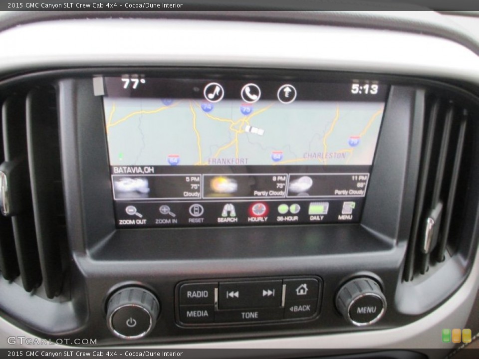 Cocoa/Dune Interior Navigation for the 2015 GMC Canyon SLT Crew Cab 4x4 #98208396