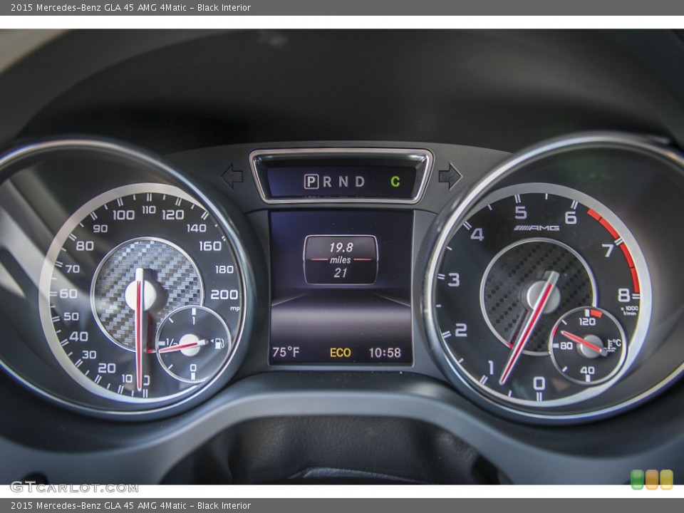 Black Interior Gauges for the 2015 Mercedes-Benz GLA 45 AMG 4Matic #98212161