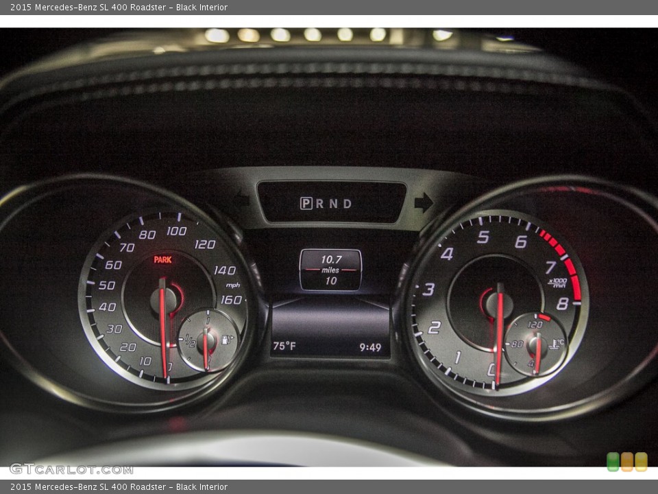 Black Interior Gauges for the 2015 Mercedes-Benz SL 400 Roadster #98212416