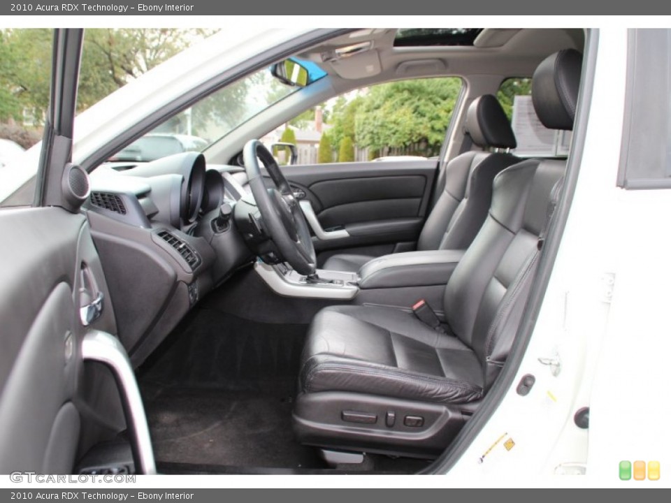 Ebony Interior Front Seat for the 2010 Acura RDX Technology #98220944