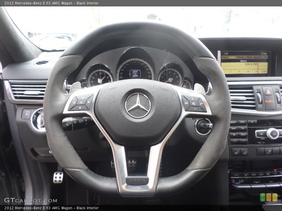 Black Interior Steering Wheel for the 2012 Mercedes-Benz E 63 AMG Wagon #98222405