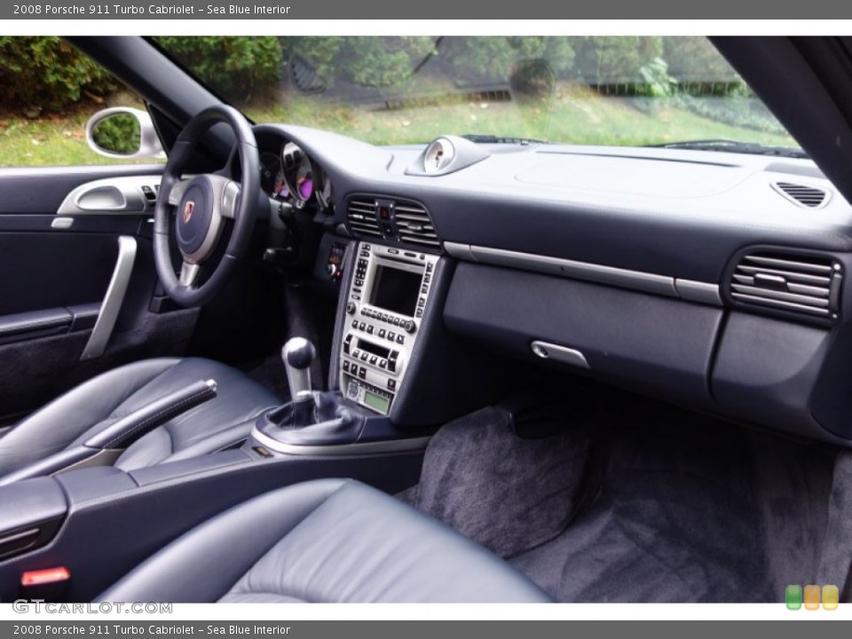 Sea Blue Interior Dashboard for the 2008 Porsche 911 Turbo Cabriolet #98223362