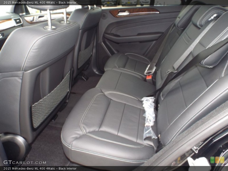 Black Interior Rear Seat for the 2015 Mercedes-Benz ML 400 4Matic #98225228