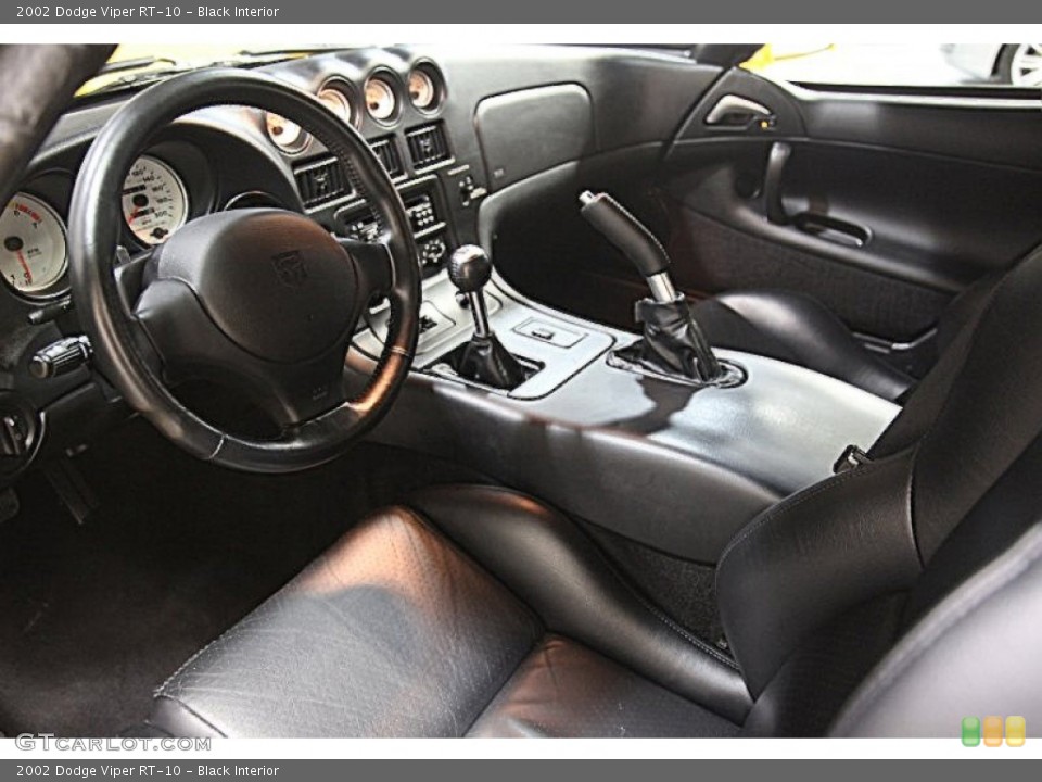 Black 2002 Dodge Viper Interiors