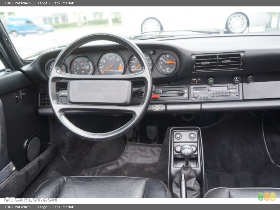 Black Interior Dashboard for the 1987 Porsche 911 Targa #98235521