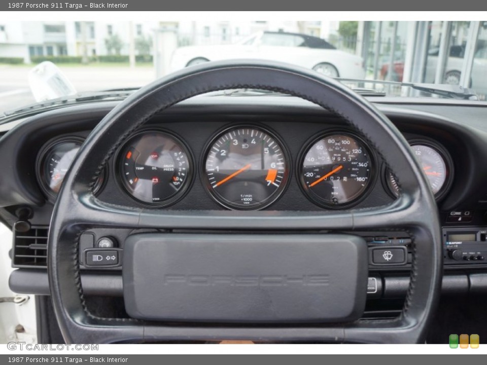 Black Interior Steering Wheel for the 1987 Porsche 911 Targa #98235632