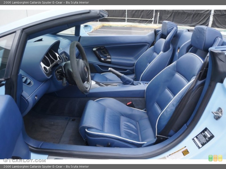 Blu Scylla 2006 Lamborghini Gallardo Interiors