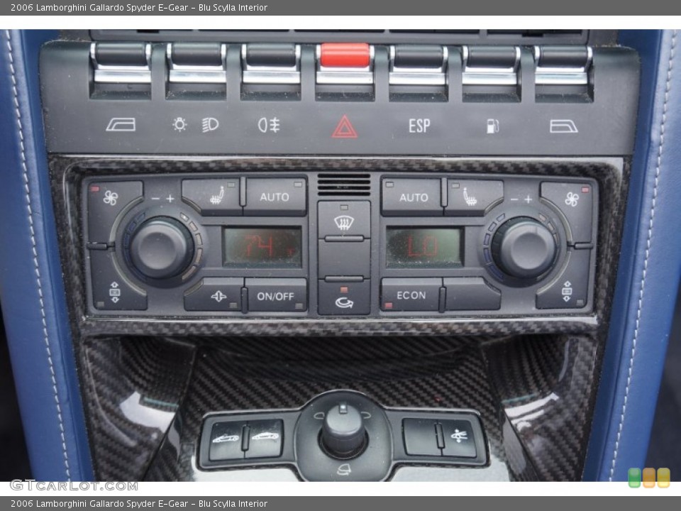 Blu Scylla Interior Controls for the 2006 Lamborghini Gallardo Spyder E-Gear #98236808