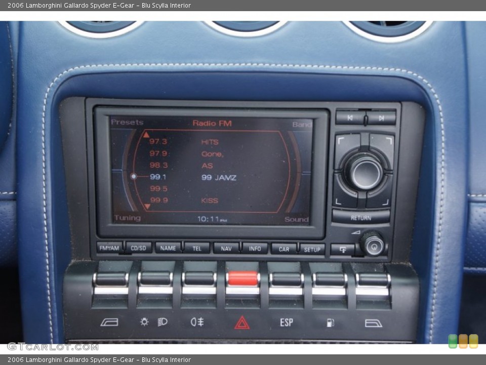 Blu Scylla Interior Controls for the 2006 Lamborghini Gallardo Spyder E-Gear #98236862