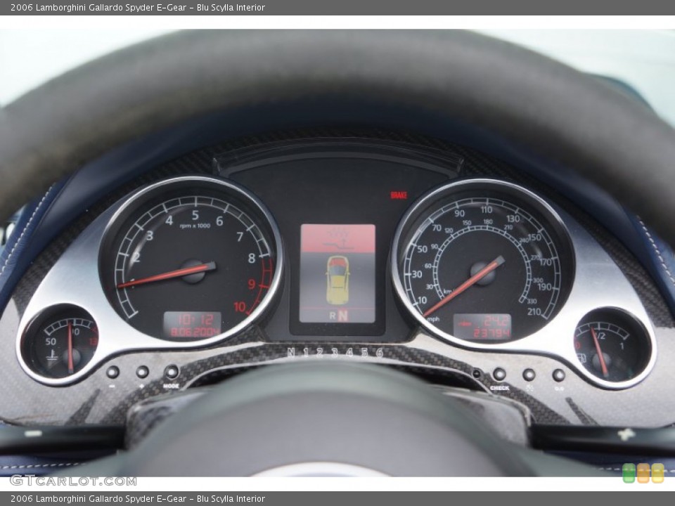 Blu Scylla Interior Gauges for the 2006 Lamborghini Gallardo Spyder E-Gear #98236913