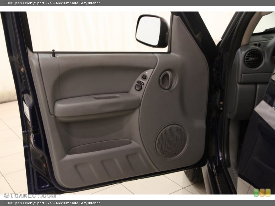 Medium Slate Gray Interior Door Panel for the 2006 Jeep Liberty Sport 4x4 #98243690