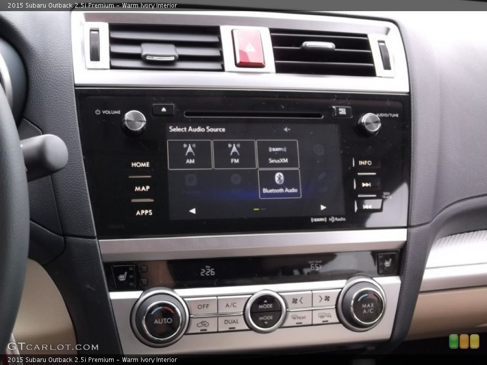 Warm Ivory Interior Controls for the 2015 Subaru Outback 2.5i Premium #98244485