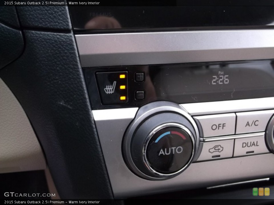 Warm Ivory Interior Controls for the 2015 Subaru Outback 2.5i Premium #98244509