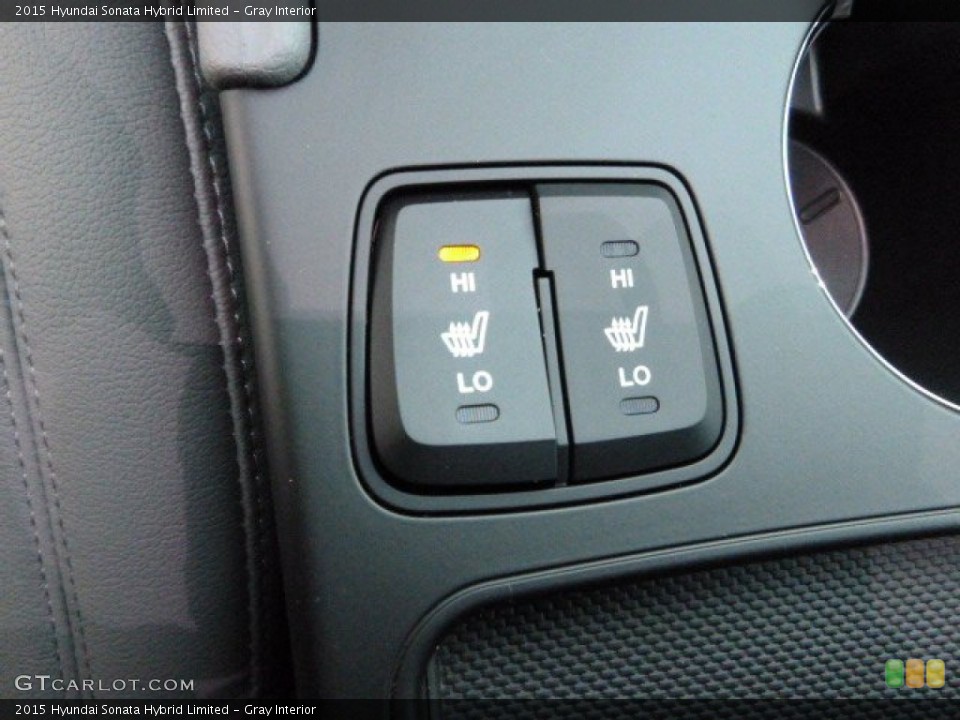 Gray Interior Controls for the 2015 Hyundai Sonata Hybrid Limited #98252975