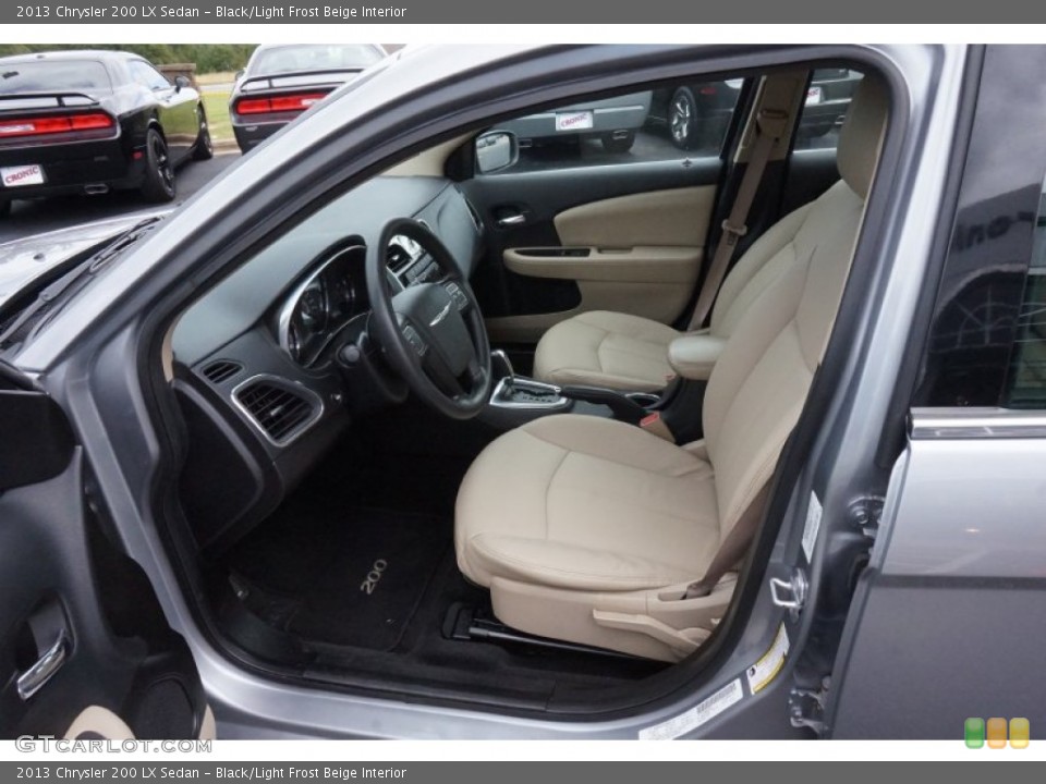 Black/Light Frost Beige Interior Photo for the 2013 Chrysler 200 LX Sedan #98253341