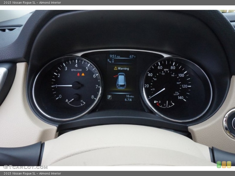 Almond Interior Gauges for the 2015 Nissan Rogue SL #98254093