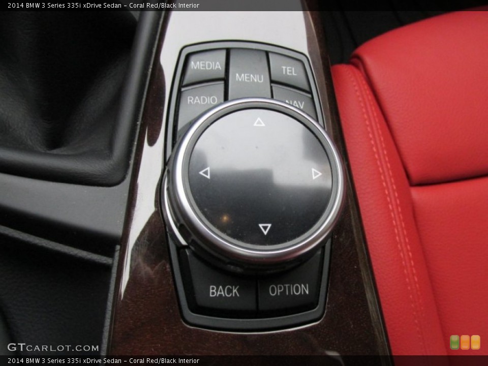 Coral Red/Black Interior Controls for the 2014 BMW 3 Series 335i xDrive Sedan #98254691