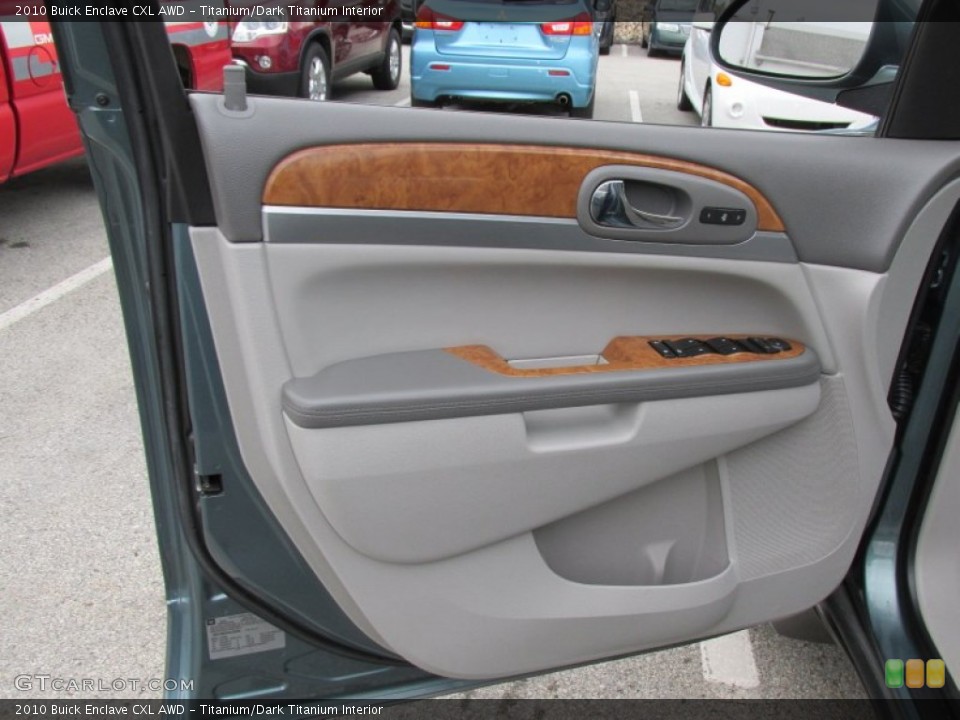 Titanium/Dark Titanium Interior Door Panel for the 2010 Buick Enclave CXL AWD #98255189