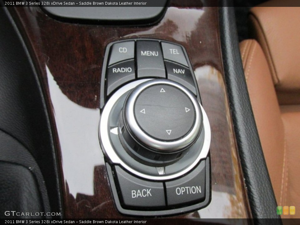 Saddle Brown Dakota Leather Interior Controls for the 2011 BMW 3 Series 328i xDrive Sedan #98255195