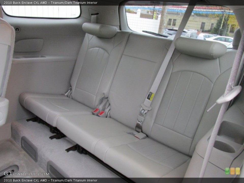 Titanium/Dark Titanium Interior Rear Seat for the 2010 Buick Enclave CXL AWD #98255294