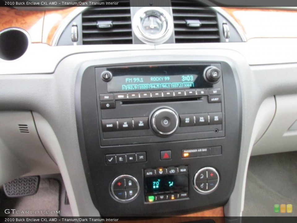 Titanium/Dark Titanium Interior Controls for the 2010 Buick Enclave CXL AWD #98255369