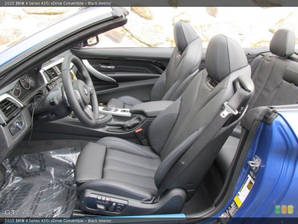 Black Interior Front Seat for the 2015 BMW 4 Series 435i xDrive Convertible #98256679